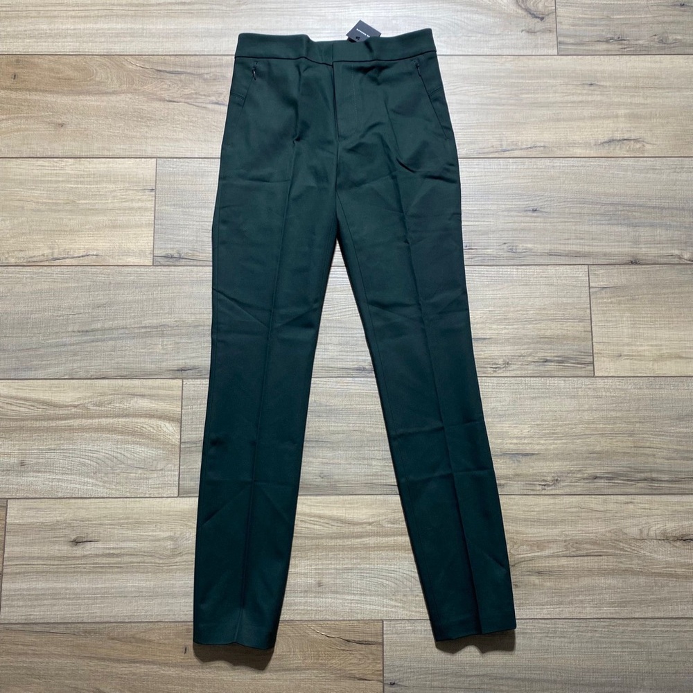 Club Monaco Womens Lillean Skinny Leg High Rise Pant Size 00 Jasper Green‎
